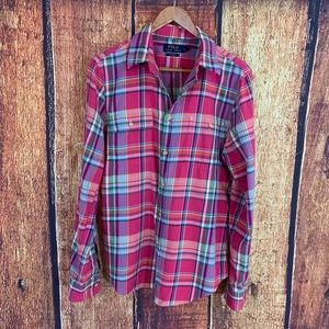 Polo Ralph Lauren Plaid Button Down Sz L Custom